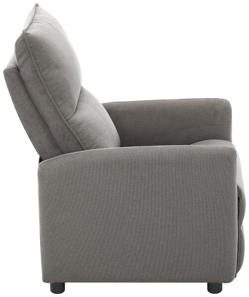 TV KRESLO, drevo, kov, plast, textil, svetlosivá Carryhome - Kreslá