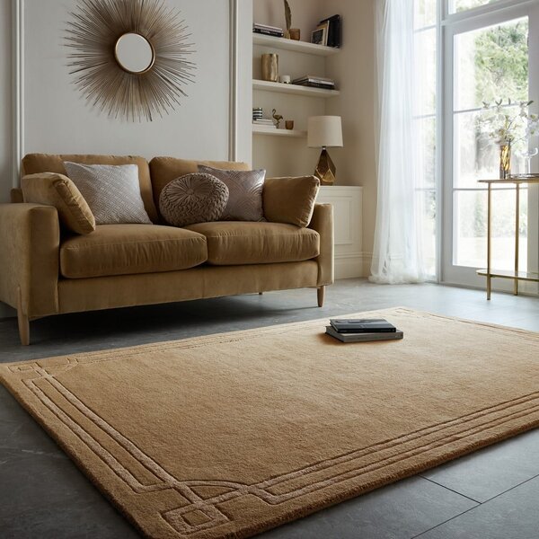 Ručne tkaný vlnený koberec v terakotovej farbe 200x290 cm Gatsby – Flair Rugs