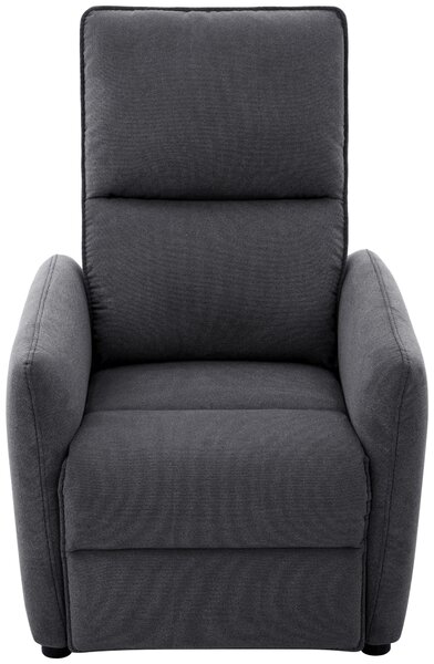 TV KRESLO, drevo, kov, plast, textil, tmavosivá Carryhome - Kreslá