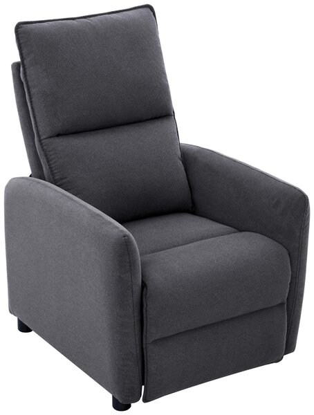 TV KRESLO, drevo, kov, plast, textil, tmavosivá Carryhome - Kreslá