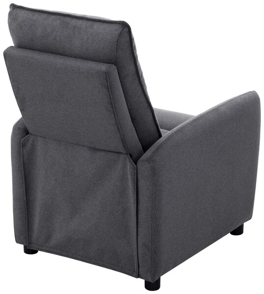 TV KRESLO, drevo, kov, plast, textil, tmavosivá Carryhome - Kreslá