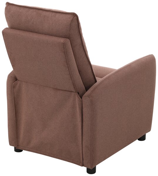 TV KRESLO, drevo, kov, plast, textil, hnedá Carryhome - Kreslá