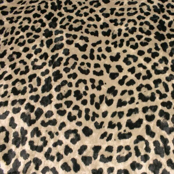 Metráž Zamat Velvet digital - Leopard béžová