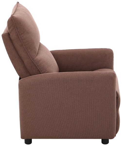 TV KRESLO, drevo, kov, plast, textil, hnedá Carryhome - Kreslá