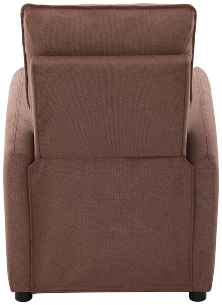 TV KRESLO, drevo, kov, plast, textil, hnedá Carryhome - Kreslá