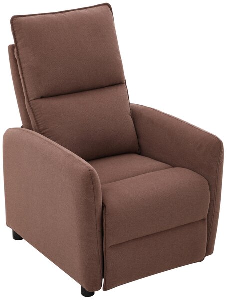 TV KRESLO, drevo, kov, plast, textil, hnedá Carryhome - Kreslá