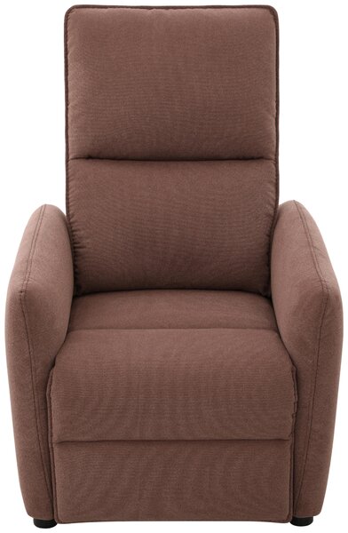 TV KRESLO, drevo, kov, plast, textil, hnedá Carryhome - Kreslá