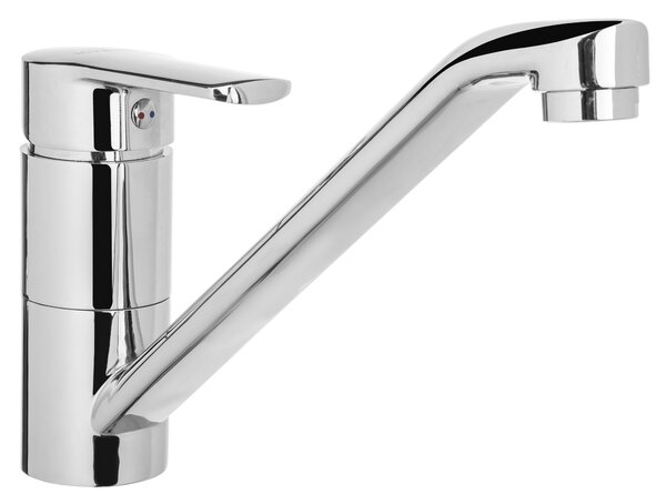 Invena Verso, stojanková drezová batéria s otočnou výlevkou 215 mm, chrómová, INV-BZ-82-002-C