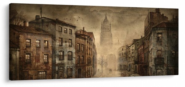Obraz - Maľba mesta (120x50 cm)
