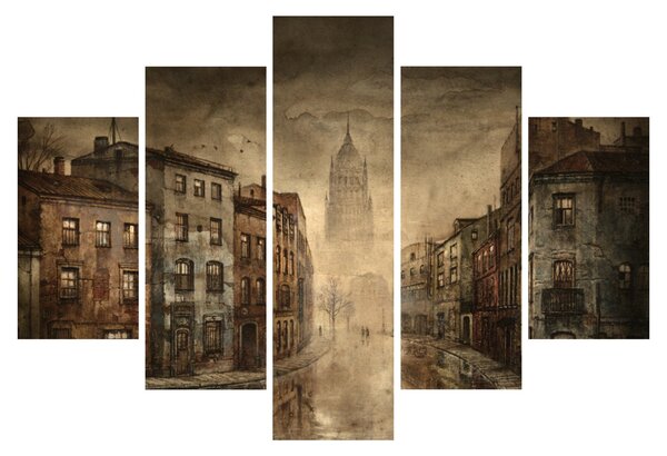 Obraz - Maľba mesta (150x105 cm)