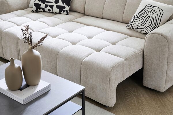 SEDACIA SÚPRAVA, textil, béžová Xora - Sedačky