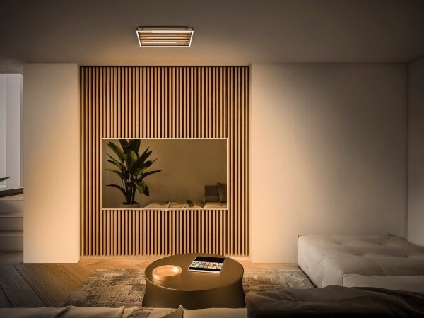 Osram - LED stmievateľné stropné svietidlo ORBIS ACOUSTIC LED/30W/230V 51x31 cm borovica