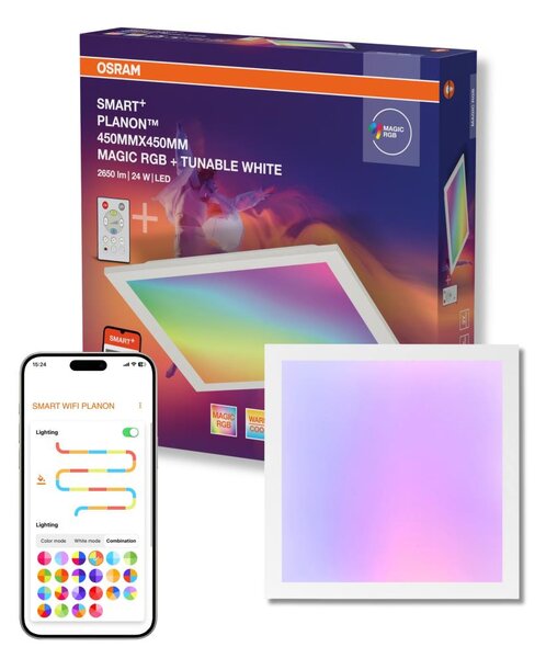Osram - LED RGBW stmievateľné stropné svietidlo SMART+ MAGIC LED/24W/230V 45x45 cm Wi-Fi