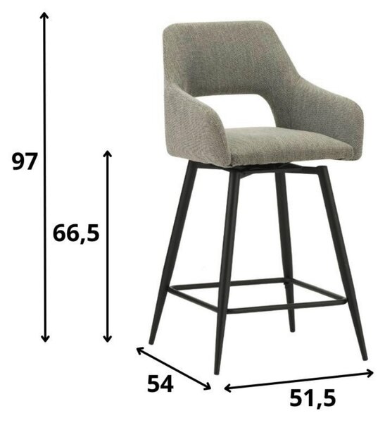 SADA BAROVÝCH STOLIČIEK 2 kus MID.YOU - Stoličky, Online Only