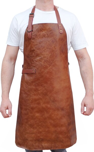 Grilovacia kožená zástera - BBQ Classic