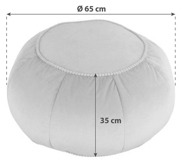 TABURETKA „PUFF“, 65/35/65 cm Livetastic - Kreslá, Online Only