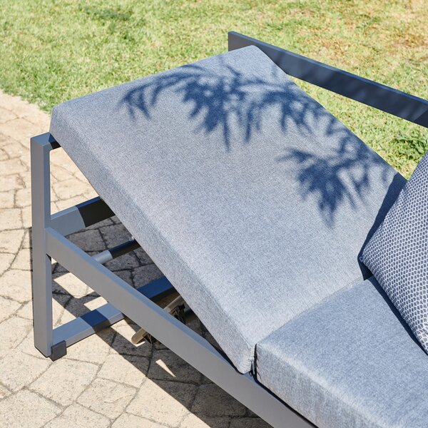JEDÁLENSKÁ TERASOVÁ SÚPRAVA 6-dielne, kov, sklo, textil Ambia Garden - Online Only záhrada, Online Only