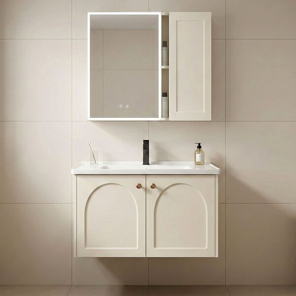 Súprava kúpeľňového nábytku s umývadlom Denver 60cm Creme