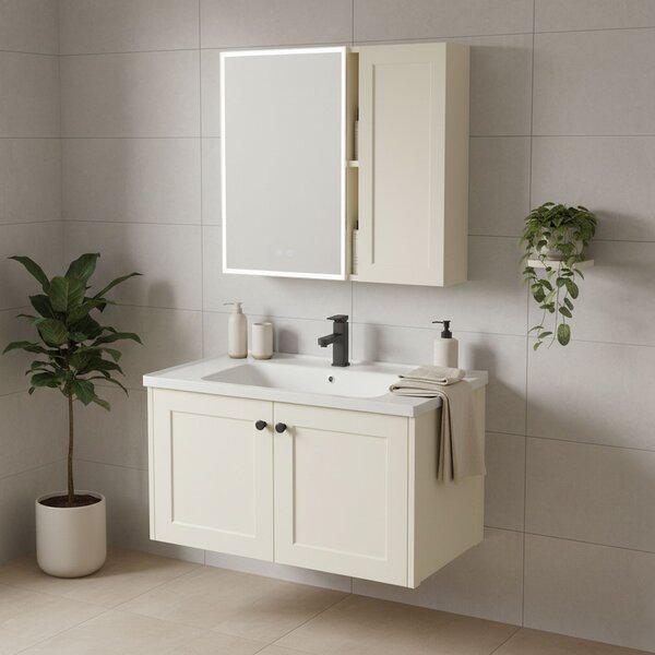 Súprava kúpeľňového nábytku s umývadlom Monti 60cm Creme