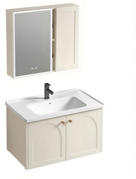 Súprava kúpeľňového nábytku s umývadlom Denver 60cm Creme