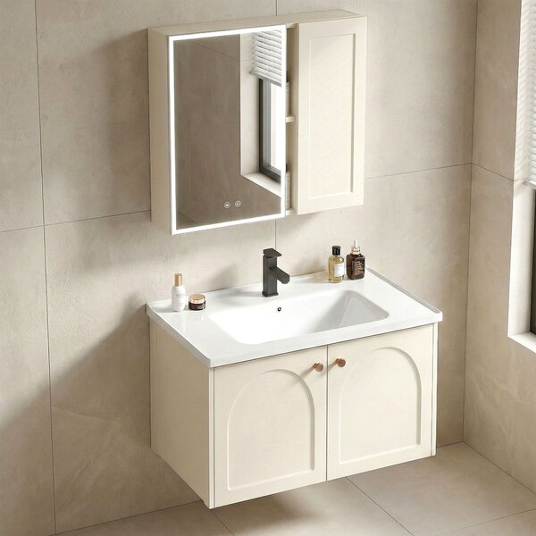 Súprava kúpeľňového nábytku s umývadlom Denver 60cm Creme