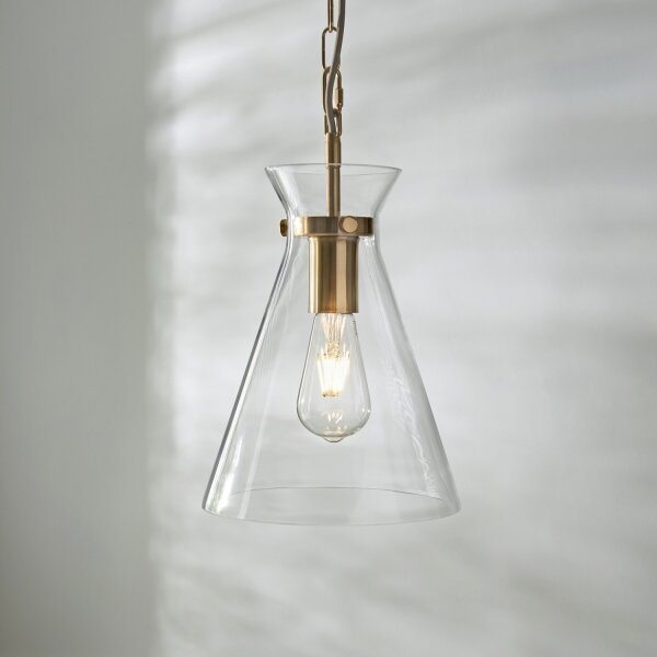 Endon 112859 - Luster na reťazi HARLOW 1xE27/10W/230V mosadz