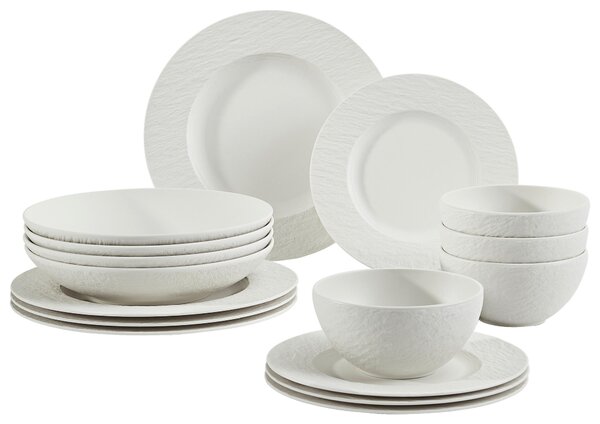 KOMBINOVANÝ SERVIS 16-dielne, jemný porcelán (fine china) keramika Villeroy & Boch - Jedálenské sety