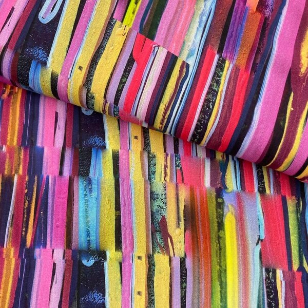 Metráž Bavlna popelín - Multicolour strips