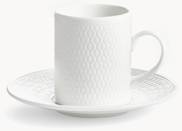 Šálka na espresso's podšálkou z jemného kostného porcelánu Gio