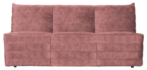 Ružová Trojmiestna zamatová pohovka Bag 75 × 160 × 90 cm WOOOD
