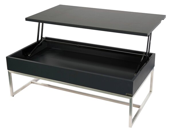 KONFERENČNÝ STOLÍK, antracitová, čierna, farba ušľachtilej ocele, kov, keramika, kompozitné drevo, 110/59/40 cm Dieter Knoll - Stolíky do obývačky
