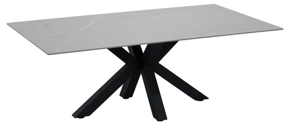 KONFERENČNÝ STOLÍK, sivá, čierna, kov, keramika, 120/70/43 cm Novel - Stolíky do obývačky
