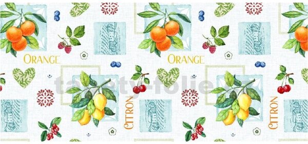 Obrus PVC 3581570, metráž, šířka 140 cm, citrusy, IMPOL TRADE