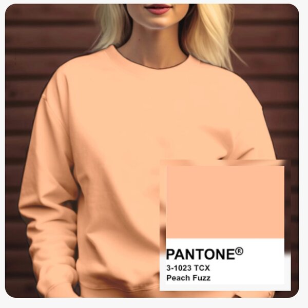 Metráž Teplákovina s lycrou Gold - Oranžová Peach Fuzz