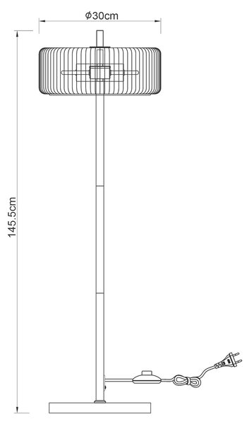 STOJACIA LAMPA, 30/145 cm Collett's Monde - Online Only bytové doplnky, Online Only