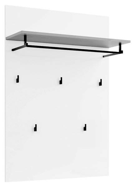 VEŠIAKOVÝ PANEL, biela, 80/115/28 cm Xora - Vešiakové steny, Online Only