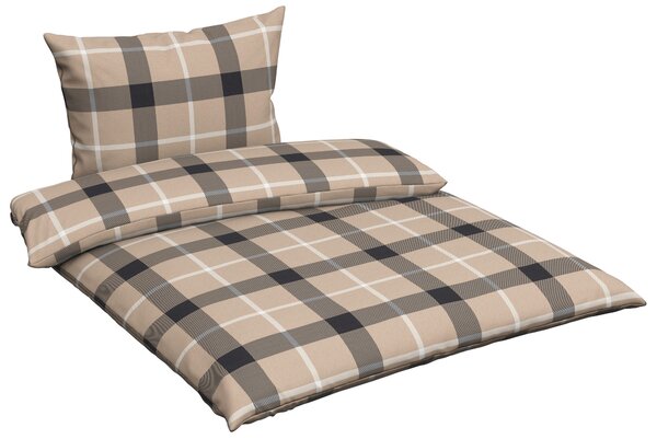 POSTEĽNÁ BIELIZEŇ, flanel, antracitová, prírodná farba, 140/200 cm Esposa - Obliečky & plachty