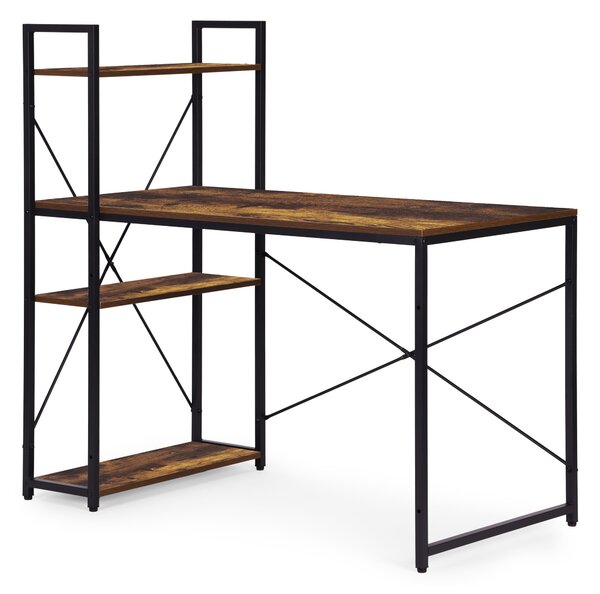 ModernHome Pracovný stôl 120x60 cm s 3 policami ModernHome