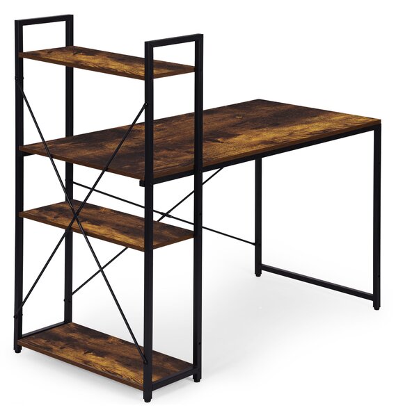 ModernHome Pracovný stôl 120x60 cm s 3 policami ModernHome