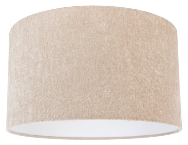Látkové tienidlo na lampu svetlohnedé okrúhle 35/35/20