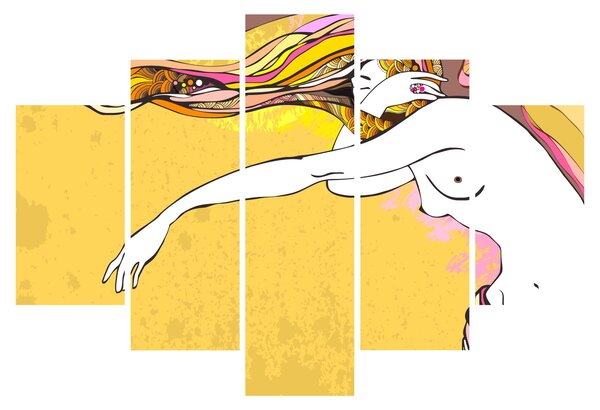 Obraz - Dievča (150x105 cm)