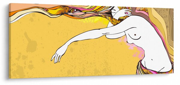 Obraz - Dievča (120x50 cm)