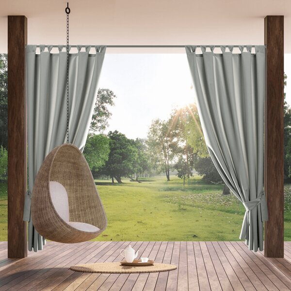Metráž Vodeodolná závesová látka Garden š. 300 cm - Sivá strieborná
