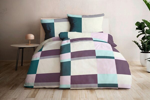 POSTEĽNÁ BIELIZEŇ, viacfarebná, fialová, 135/200 cm Grund - Online Only bytové doplnky, Online Only