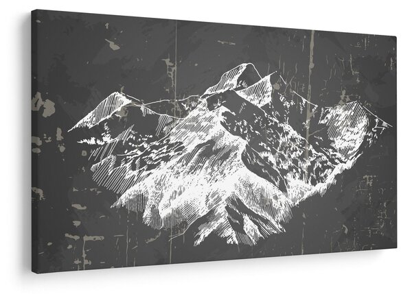 Obraz - Ilustrácie hôr (90x60 cm)