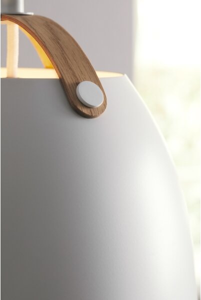 Halo Design 734870 - Luster na lane OSLO 1xE27/40W/230V pr. 40 cm biela/dub