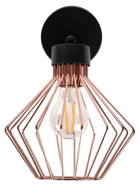 TooLight Nástenná lampa Eira ružovo zlatá/čierna