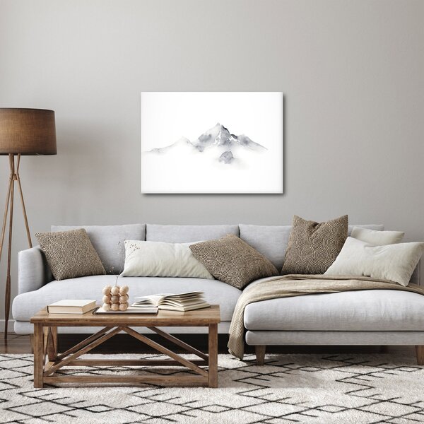Obraz - Atramentová maľba hôr (70x50 cm)
