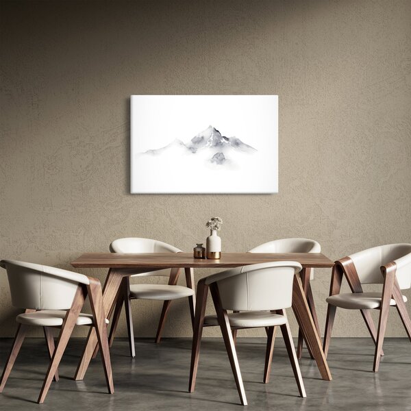 Obraz - Atramentová maľba hôr (90x60 cm)