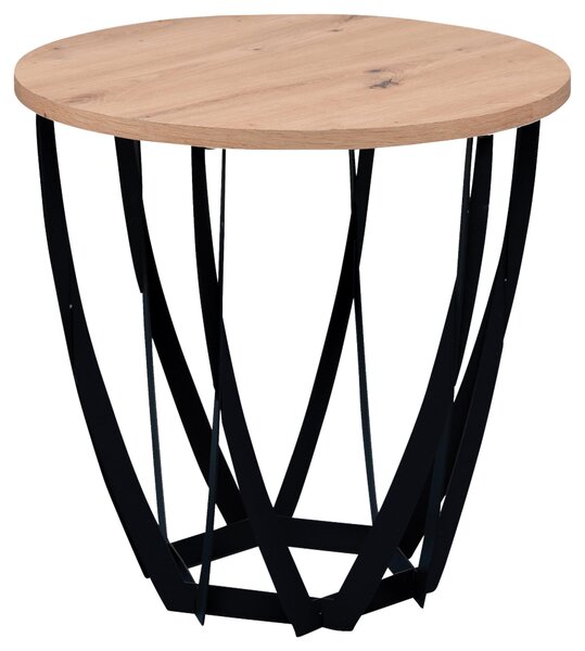 PRÍRUČNÝ STOLÍK, čierna, dub artisan Xora - Stolíky do obývačky, Online Only